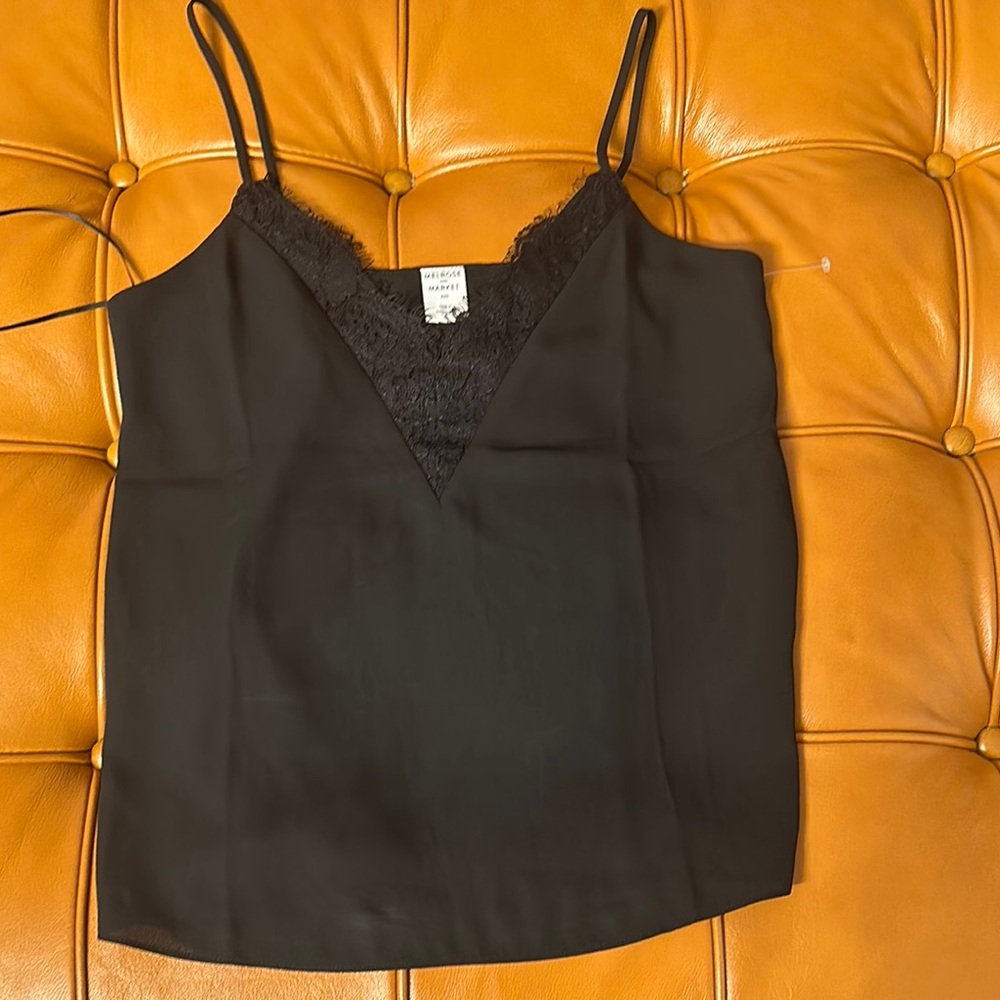Wilfred Black Camisole Top with Spaghetti Straps